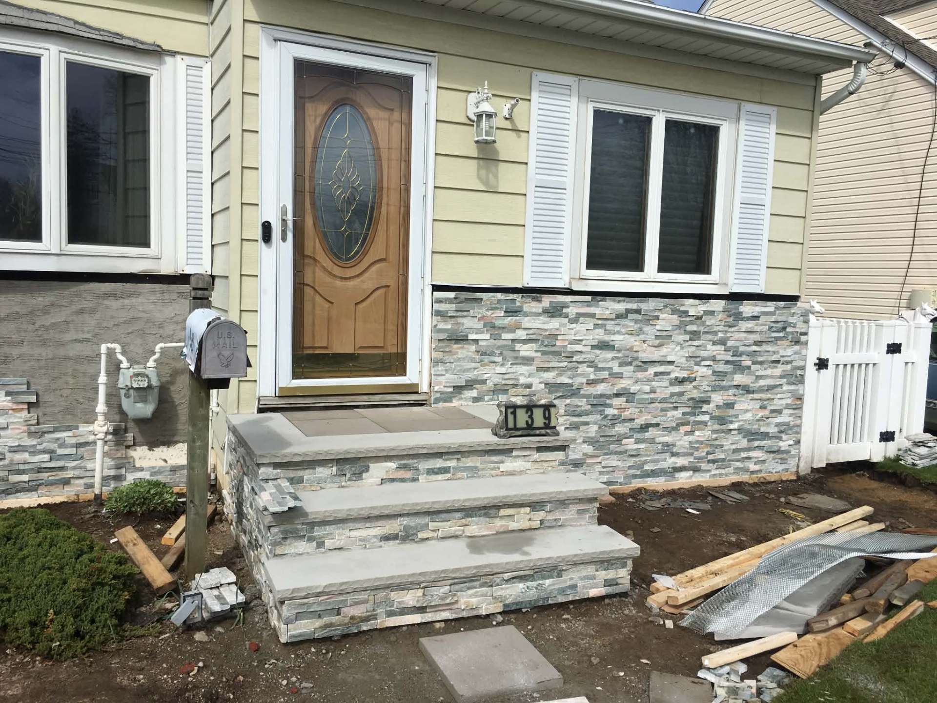 Stone wall detail